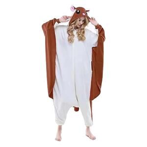 Cosplay Adult Flying Squirrel Animal Halloween Costume One Piece Unisex Small